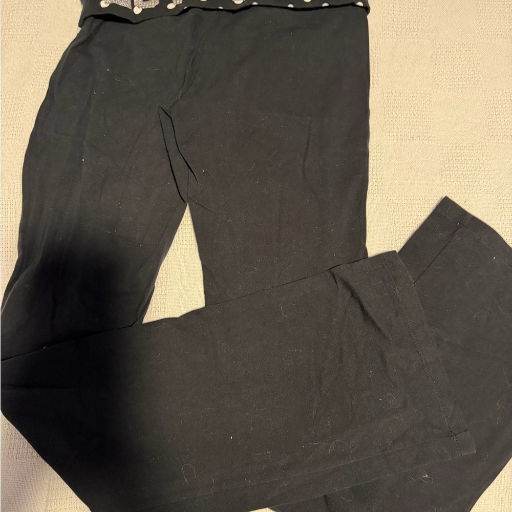 PINK Victoria's Secret Black and Silver Kids Leggings - Picture 2 of 5